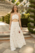 Lovely Tulip Crop Top Ivory